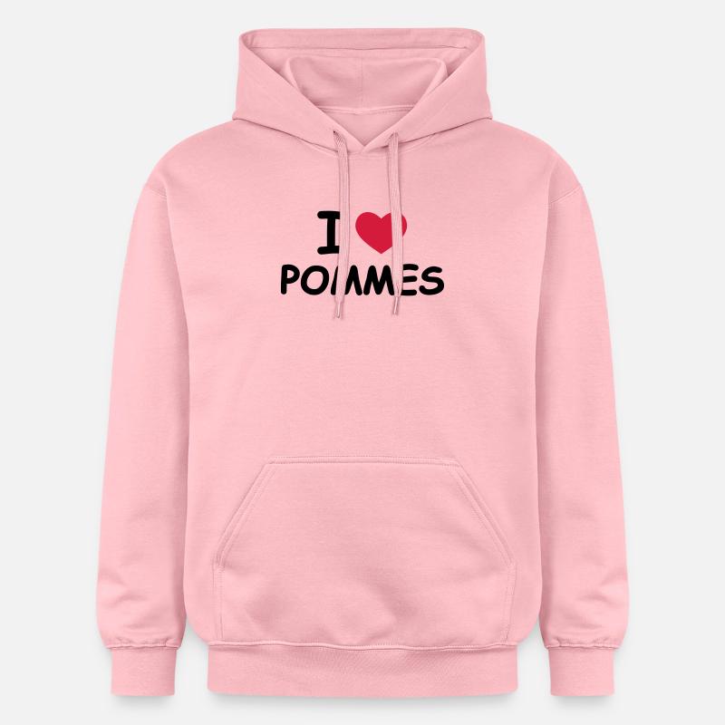 J'aime français - Sweat à capuche Softstyle® Gildan Unisexe - rose clair