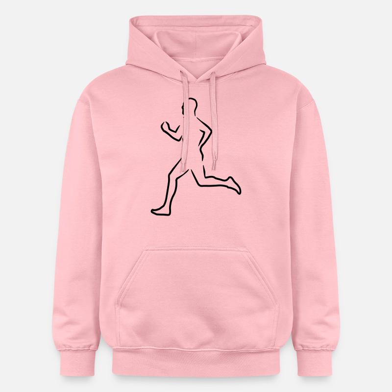 Läufer - Sweat à capuche Softstyle® Gildan Unisexe - rose clair