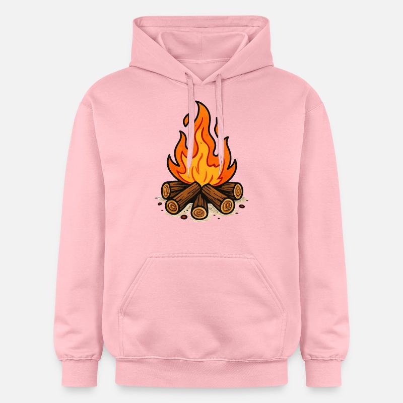 Feu de camp - Sweat à capuche Softstyle® Gildan Unisexe - rose clair