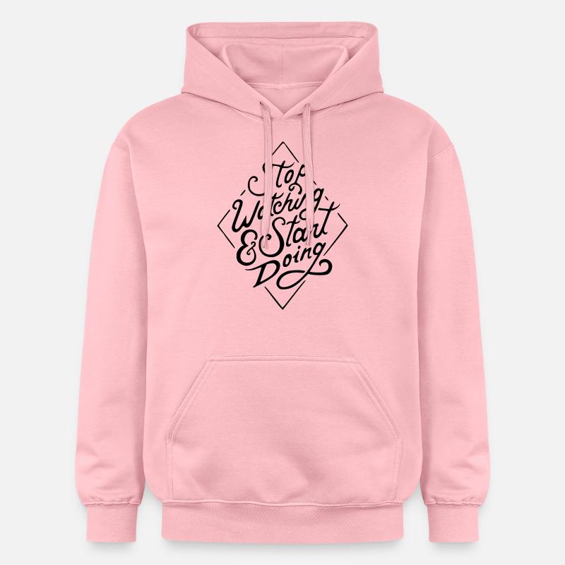 arrêter de regarder - Sweat à capuche Softstyle® Gildan Unisexe - rose clair