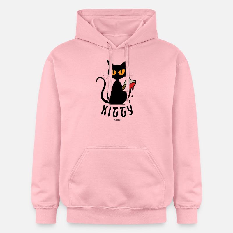 Kitty Axe ! - Sweat à capuche Softstyle® Gildan Unisexe - rose clair