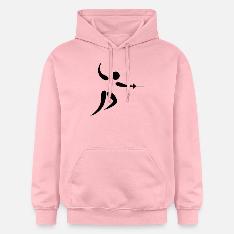 fencing os - Sweat à capuche Softstyle® Gildan Unisexe - rose clair