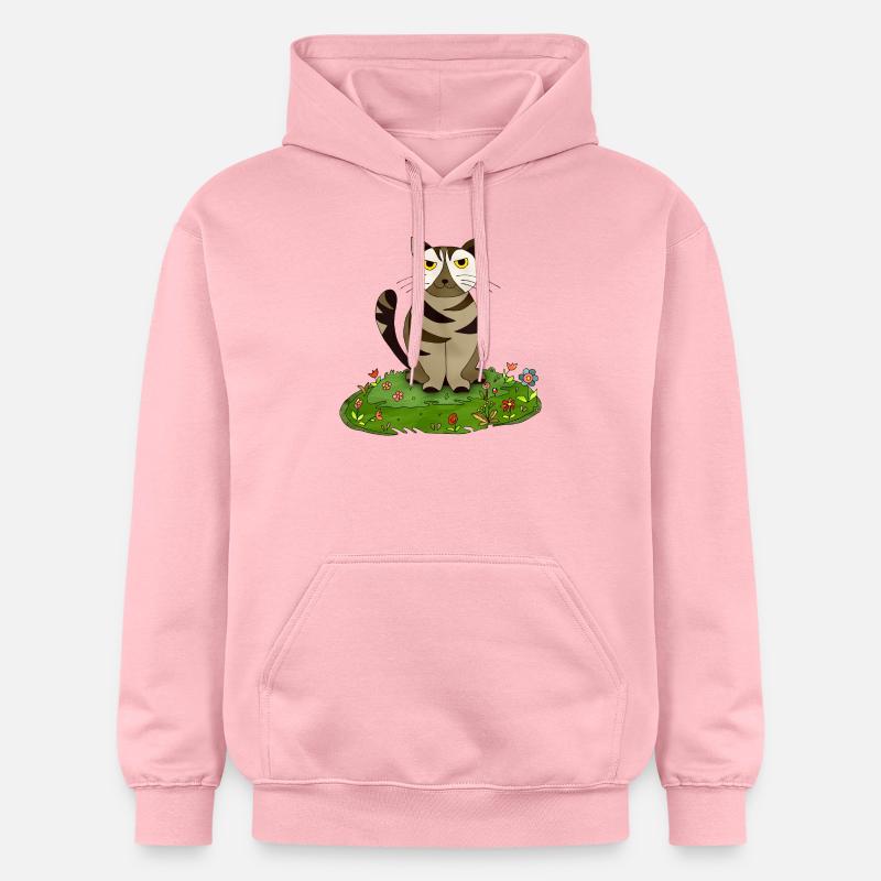 Chat - Sweat à capuche Softstyle® Gildan Unisexe - rose clair