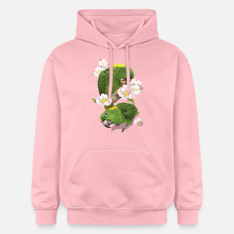 Le perroquet à nuque jaune - Sweat à capuche Softstyle® Gildan Unisexe - rose clair