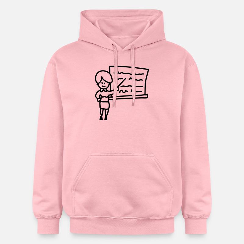 Les enseignants - Line - Sweat à capuche Softstyle® Gildan Unisexe - rose clair