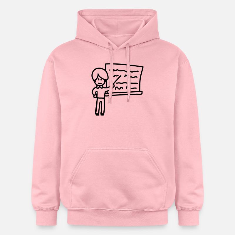 Les enseignants - Line - Sweat à capuche Softstyle® Gildan Unisexe - rose clair