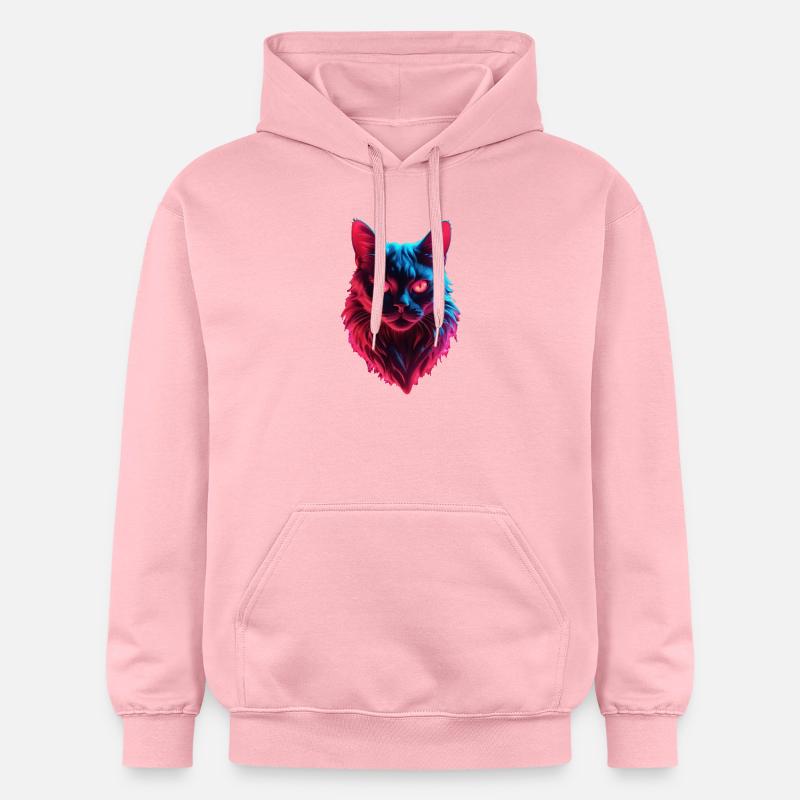 Chat - Sweat à capuche Softstyle® Gildan Unisexe - rose clair