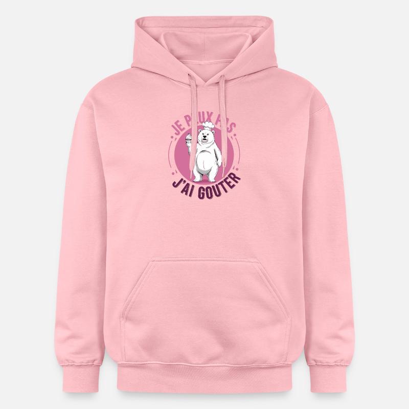 je peux pas j'ai gouter - Sweat à capuche Softstyle® Gildan Unisexe - rose clair