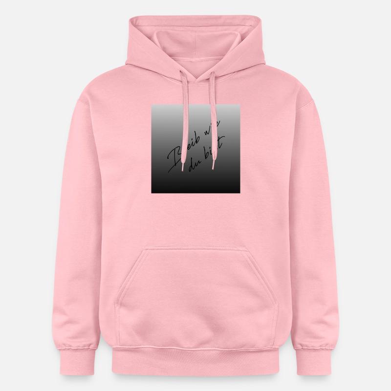 Restez comme vous êtes - Sweat à capuche Softstyle® Gildan Unisexe - rose clair