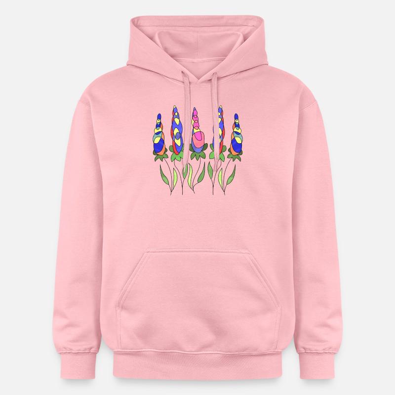 Fleur - Sweat à capuche Softstyle® Gildan Unisexe - rose clair