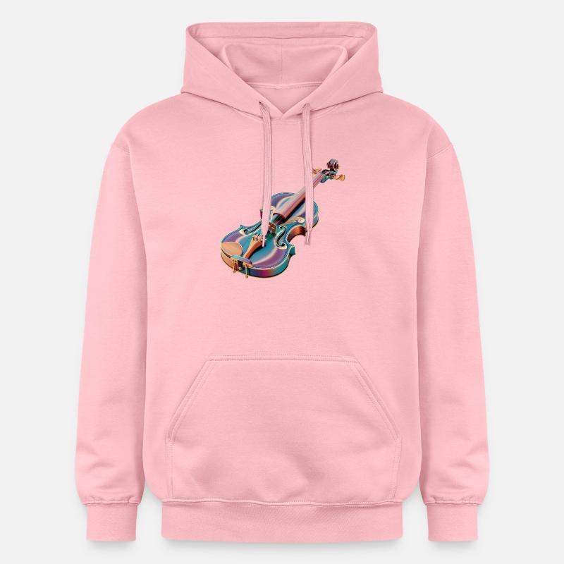 Art du violon arc-en-ciel - Sweat à capuche Softstyle® Gildan Unisexe - rose clair