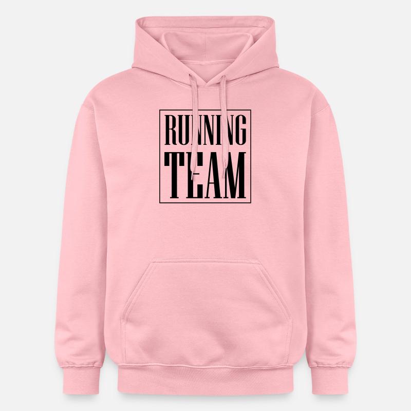 Équipe de course - Sweat à capuche Softstyle® Gildan Unisexe - rose clair