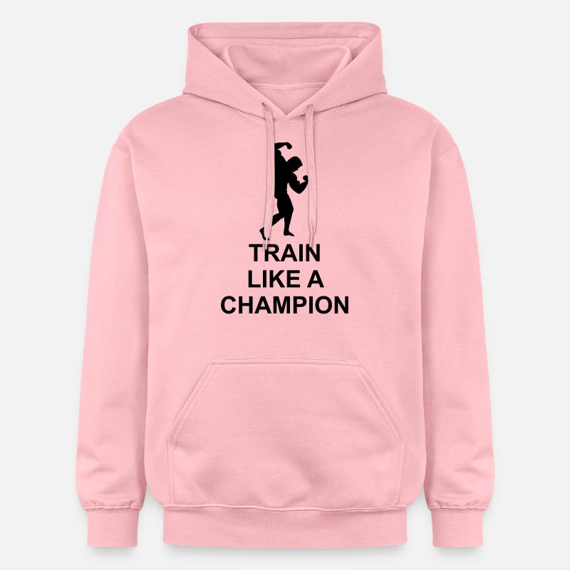 Train like a Champion - Sweat à capuche Softstyle® Gildan Unisexe - rose clair