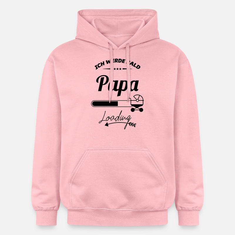 ich werde bald papa - Gildan Unisex Softstyle® Midweight Hoodie - Hellrosa