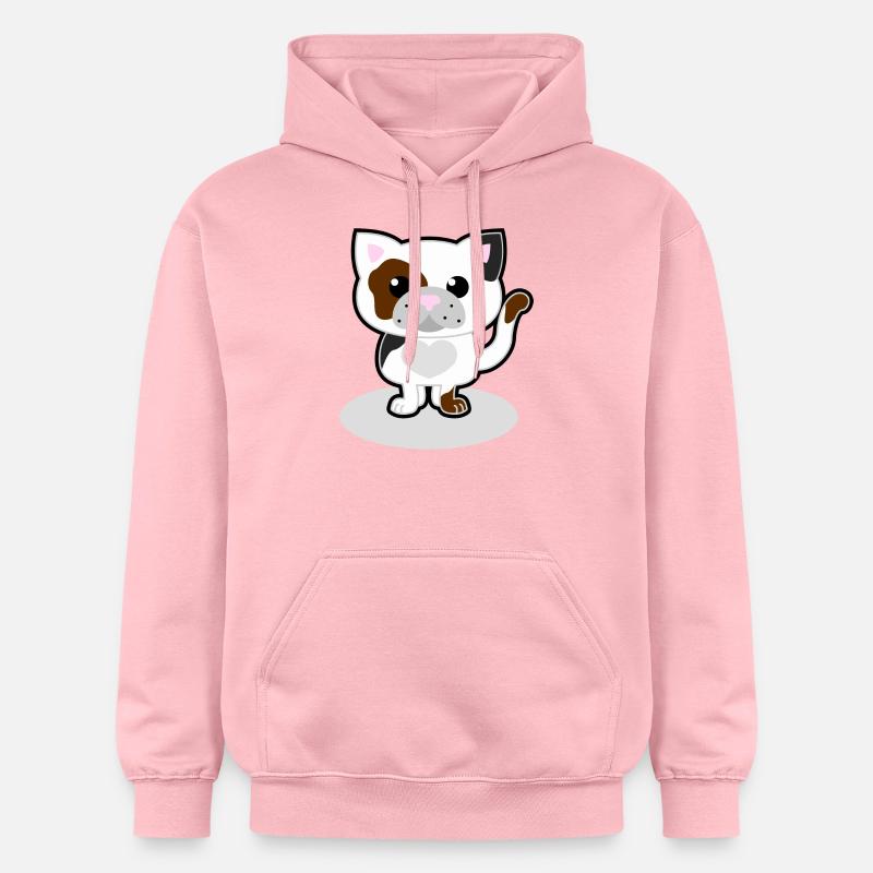 chat doux - Sweat à capuche Softstyle® Gildan Unisexe - rose clair