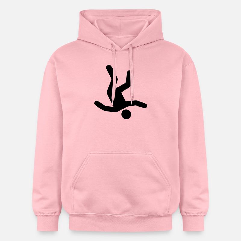 Falling Man - Sweat à capuche Softstyle® Gildan Unisexe - rose clair