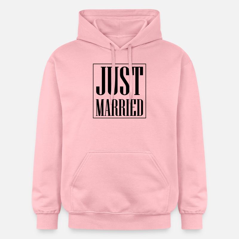 Mariage tout juste marié - Sweat à capuche Softstyle® Gildan Unisexe - rose clair