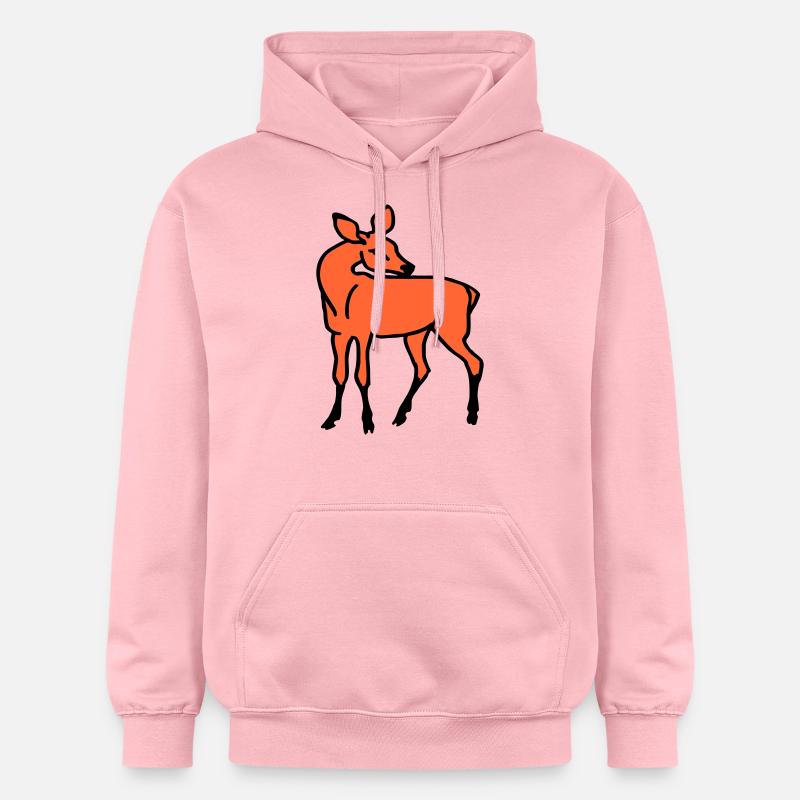 Biche - Sweat à capuche Softstyle® Gildan Unisexe - rose clair