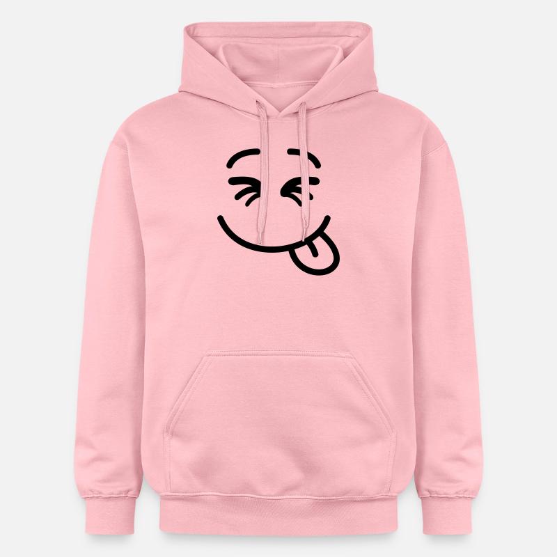 smiley_f1 - Sweat à capuche Softstyle® Gildan Unisexe - rose clair