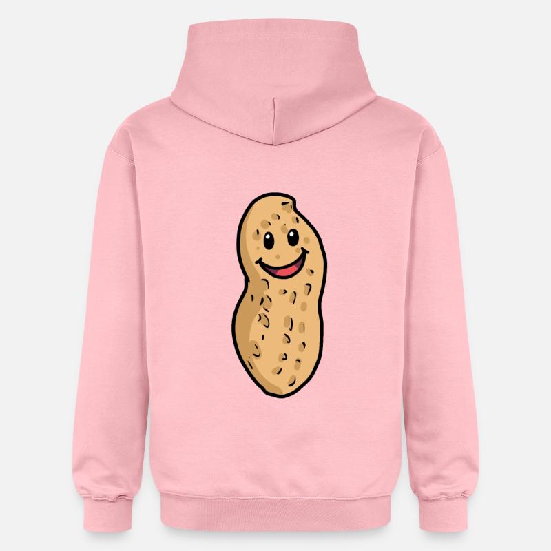 cacahuète drôle émotion joyeuse enfants bébé - Sweat à capuche Softstyle® Gildan Unisexe - rose clair
