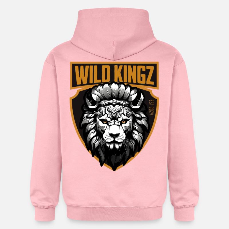 Lion - Sweat à capuche Softstyle® Gildan Unisexe - rose clair