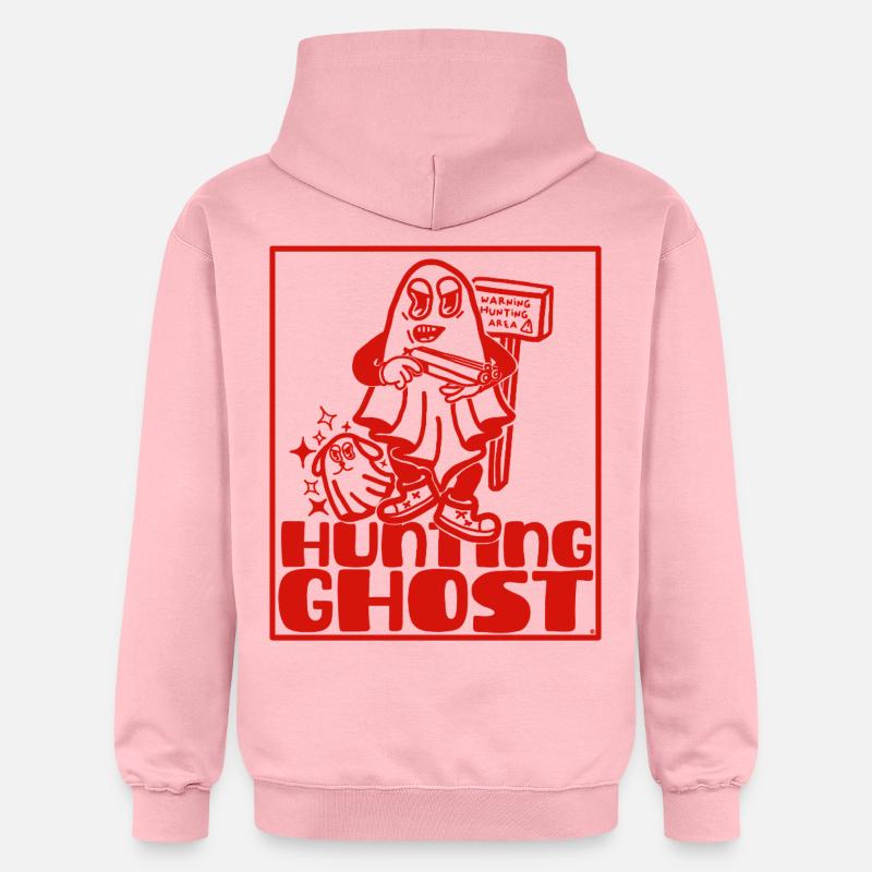 Fantôme chasseur pas hanteur - Sweat à capuche Softstyle® Gildan Unisexe - rose clair