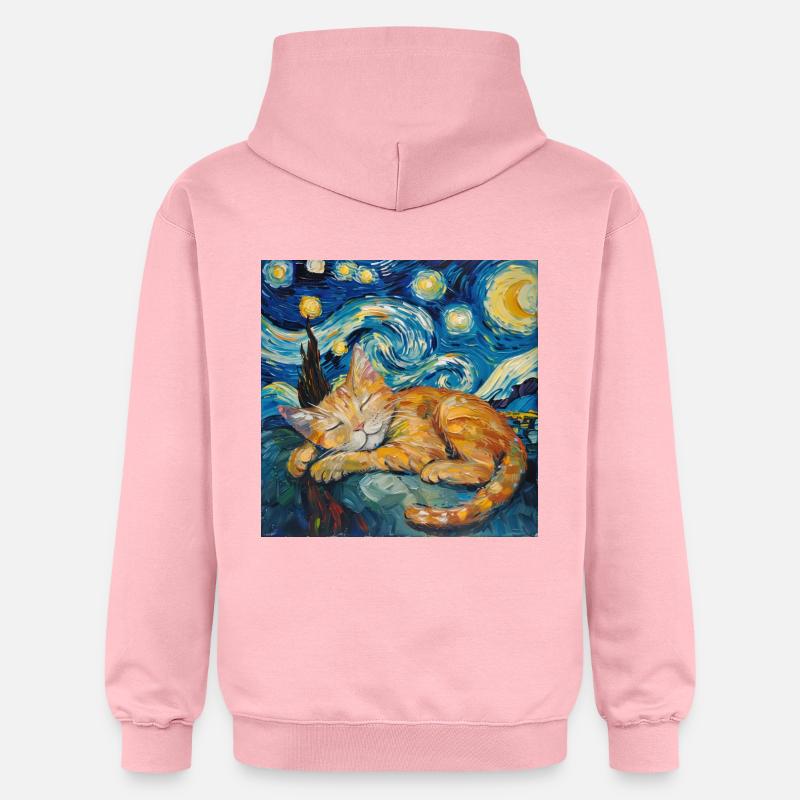 Chat, Motif De Chat - Sweat à capuche Softstyle® Gildan Unisexe - rose clair