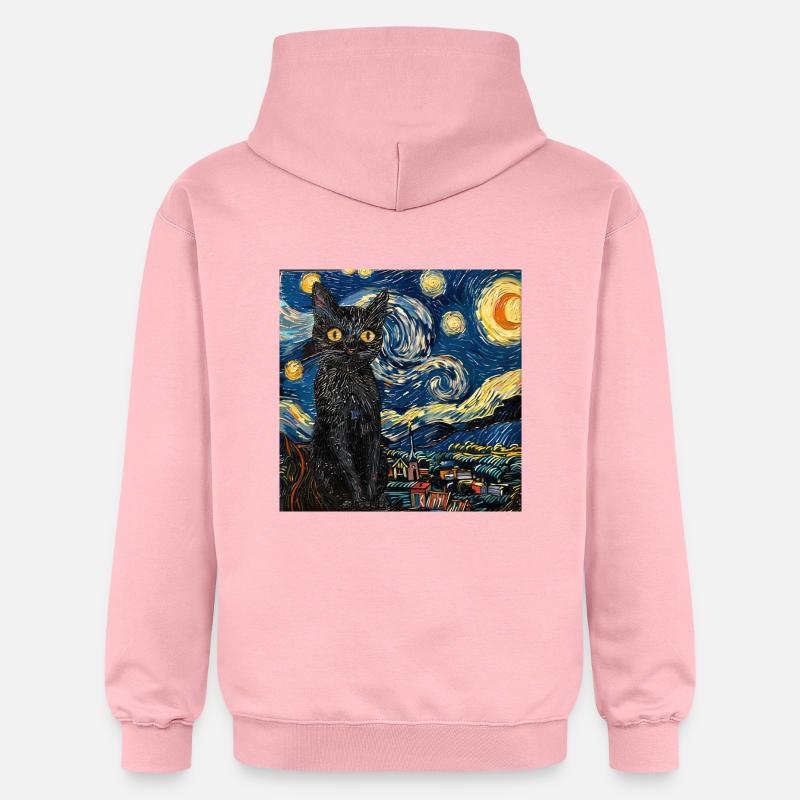 Chat, Motif De Chat - Sweat à capuche Softstyle® Gildan Unisexe - rose clair