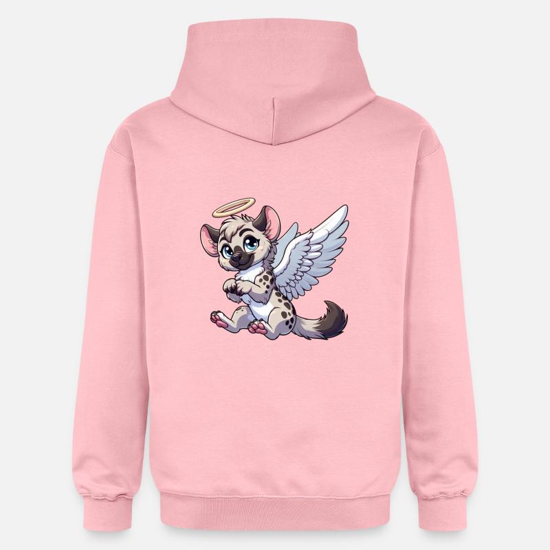 Halo d’ailes d’ange hyène - Sweat à capuche Softstyle® Gildan Unisexe - rose clair