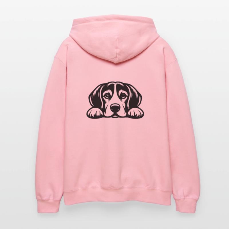 Conception vectorielle de beagle couché Sweat à capuche Softstyle® Gildan Unisexe