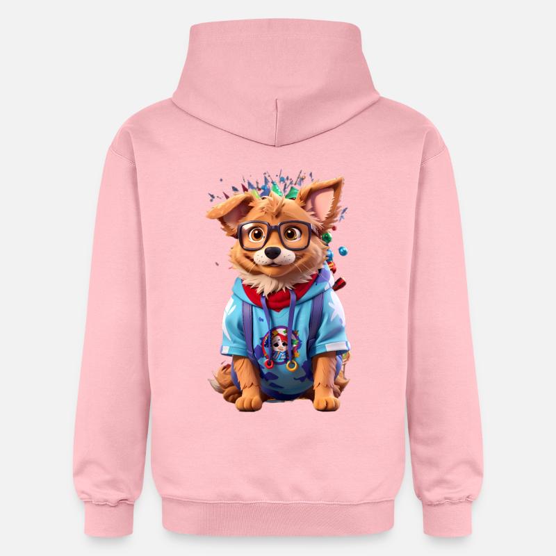 Chien mignon - Sweat à capuche Softstyle® Gildan Unisexe - rose clair