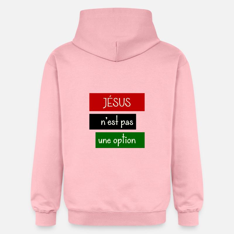 Jésus n'est pas une option - Sweat à capuche Softstyle® Gildan Unisexe - rose clair