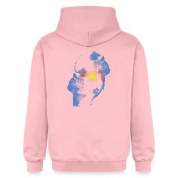 Herz und Kopf T-Shirt - Gildan Unisex Softstyle® Midweight Hoodie - Hellrosa - Hinten - Liana (172cm)