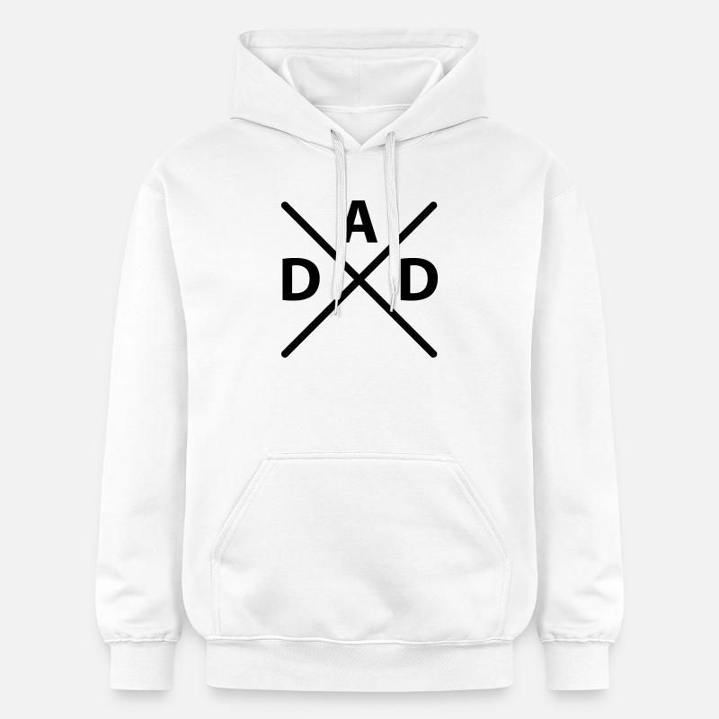 Dad Croix - Sweat à capuche Softstyle® Gildan Unisexe - blanc