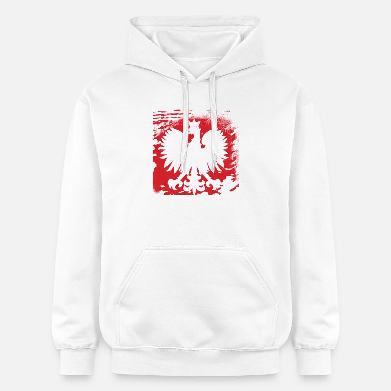 Pologne - Sweat à capuche Softstyle® Gildan Unisexe - blanc