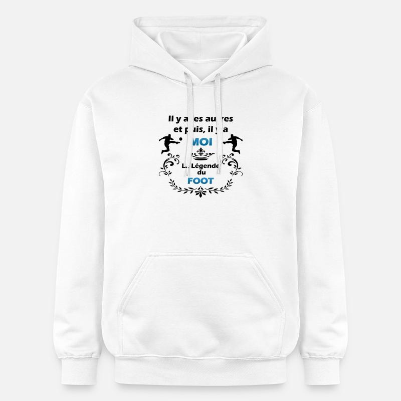 LA LEGENDE DU FOOT - Sweat à capuche Softstyle® Gildan Unisexe - blanc