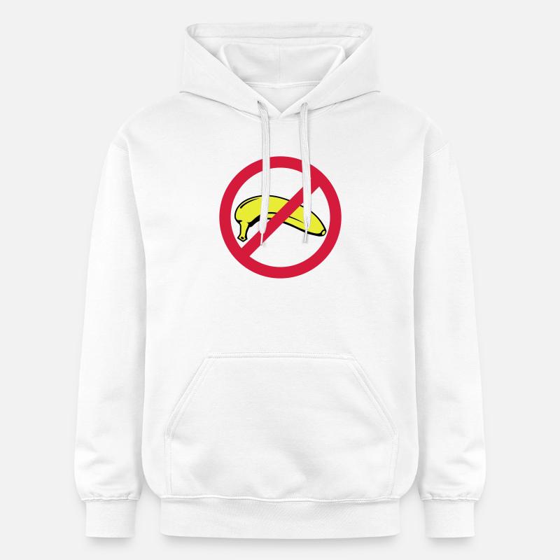 No Banana | Keine Banane - Sweat à capuche Softstyle® Gildan Unisexe - blanc