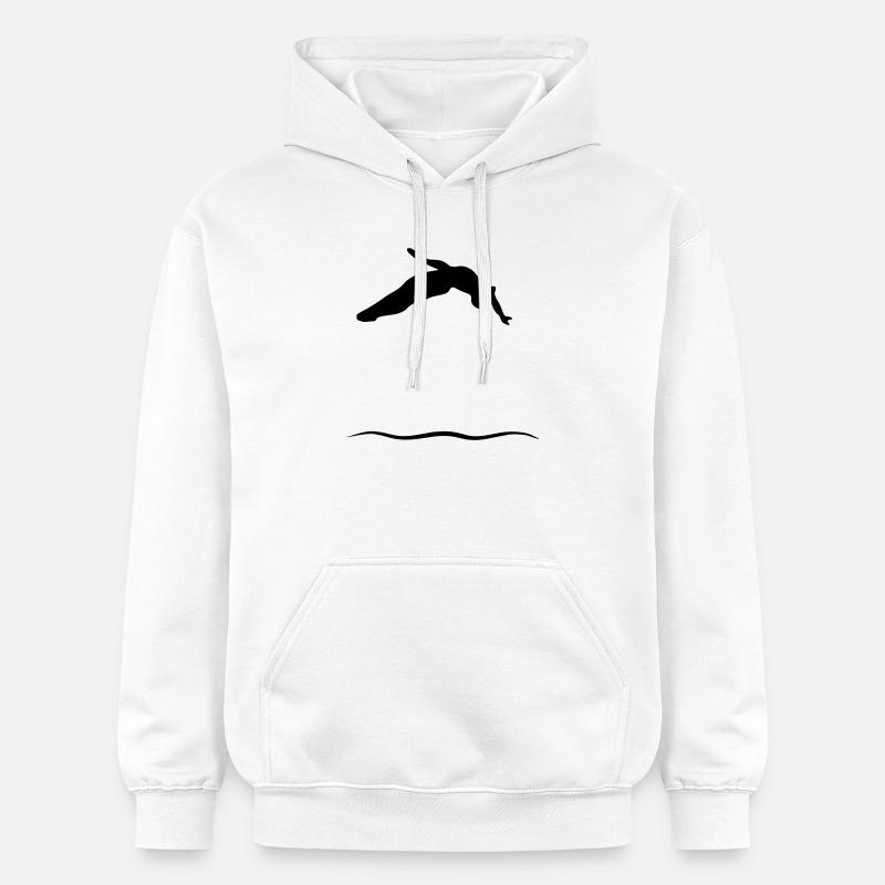 Les sauteurs de la tour - Sweat à capuche Softstyle® Gildan Unisexe - blanc