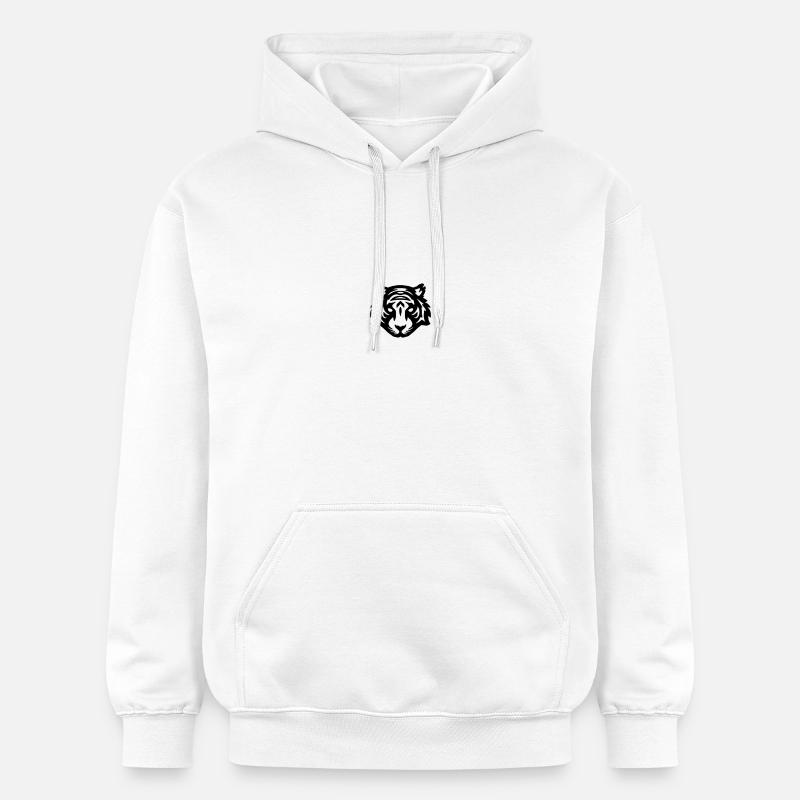 tigre - Sweat à capuche Softstyle® Gildan Unisexe - blanc