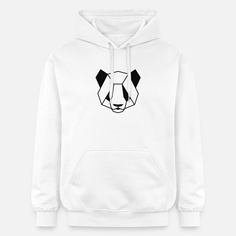 Panda - Sweat à capuche Softstyle® Gildan Unisexe - blanc