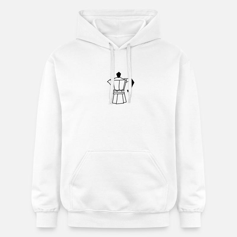 café - Sweat à capuche Softstyle® Gildan Unisexe - blanc