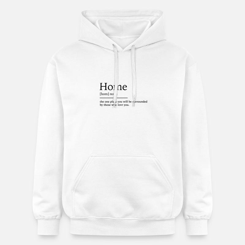 Accueil à la maison - Sweat à capuche Softstyle® Gildan Unisexe - blanc