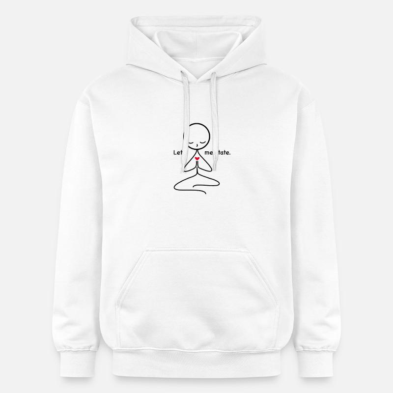 méditation - Sweat à capuche Softstyle® Gildan Unisexe - blanc