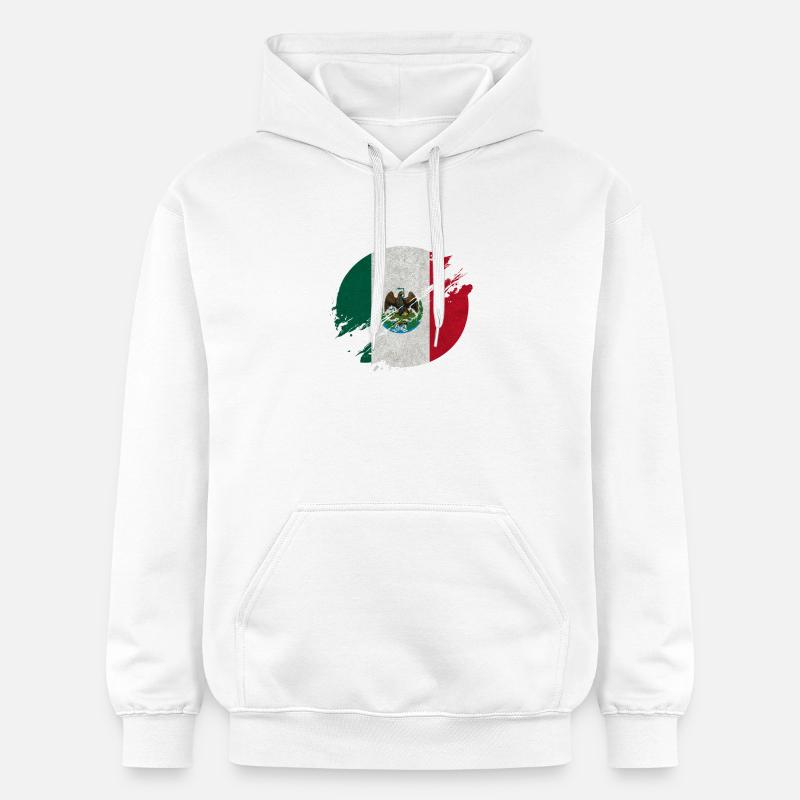Mexique cercle / cadeau de drapeau - Sweat à capuche Softstyle® Gildan Unisexe - blanc