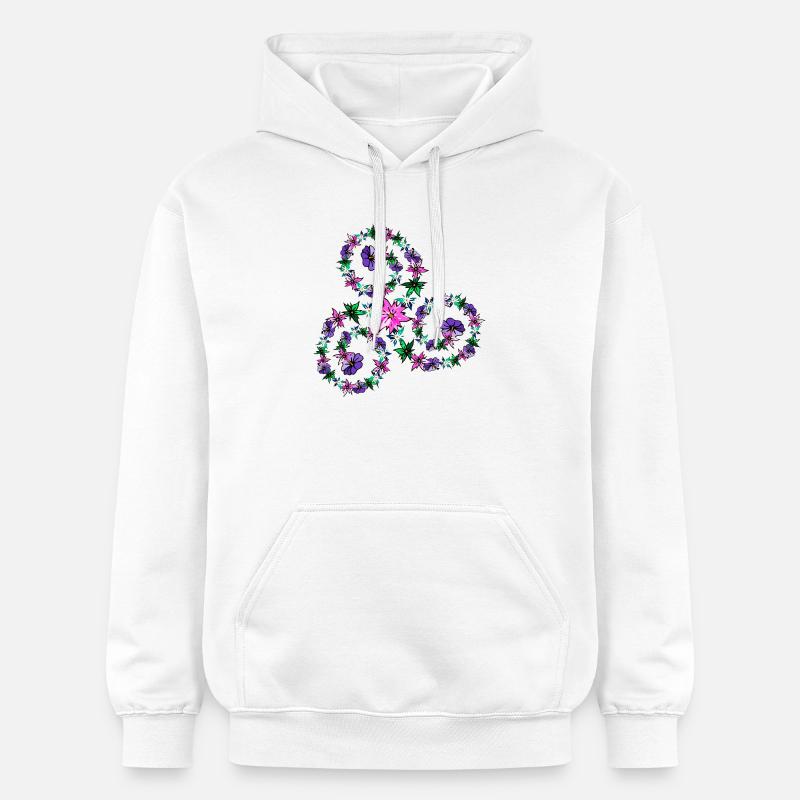 TRISKEL - Sweat à capuche Softstyle® Gildan Unisexe - blanc