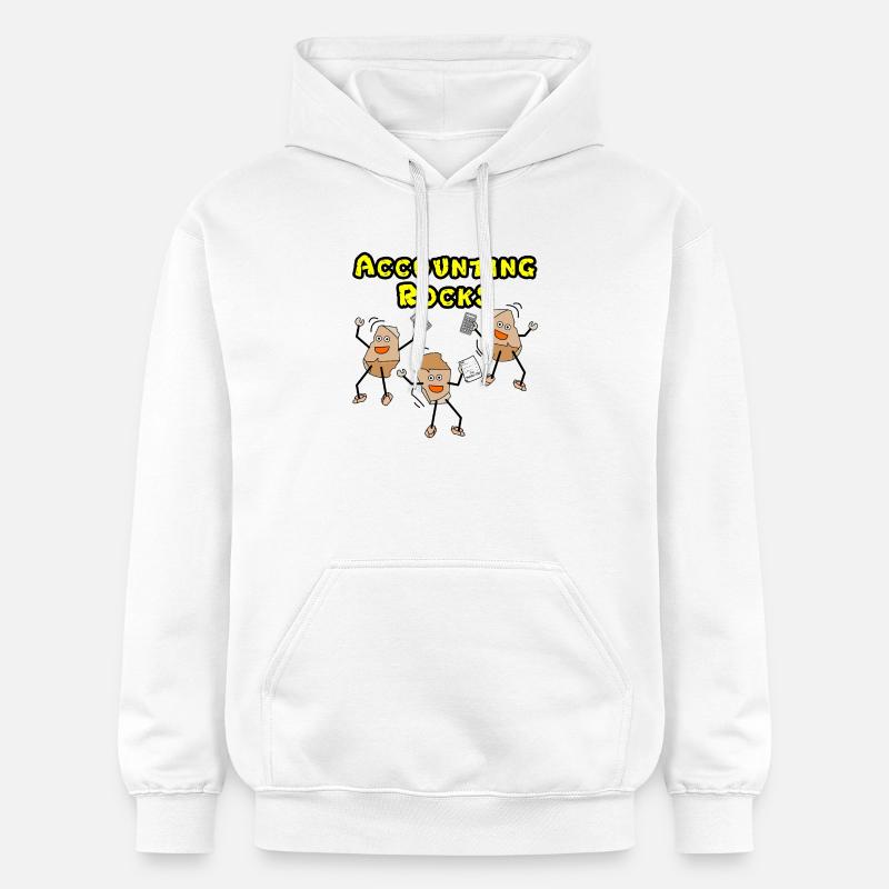 Comptabilité Rocks - Sweat à capuche Softstyle® Gildan Unisexe - blanc