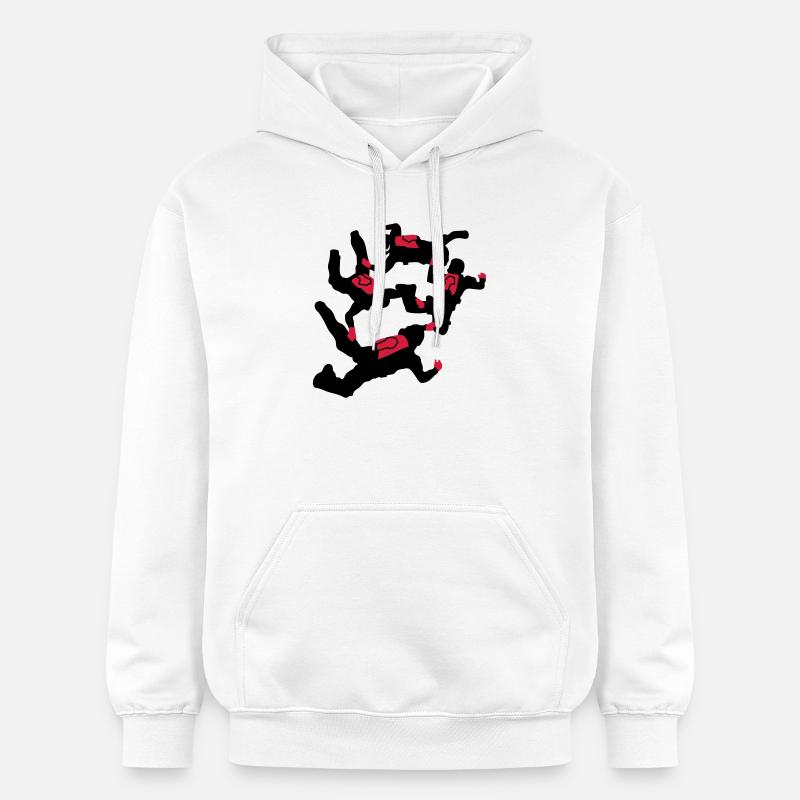 parachutisme - Sweat à capuche Softstyle® Gildan Unisexe - blanc