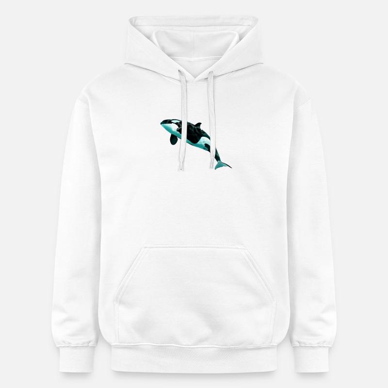 Orca - Sweat à capuche Softstyle® Gildan Unisexe - blanc