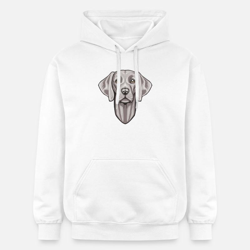 Weimaraner - Sweat à capuche Softstyle® Gildan Unisexe - blanc