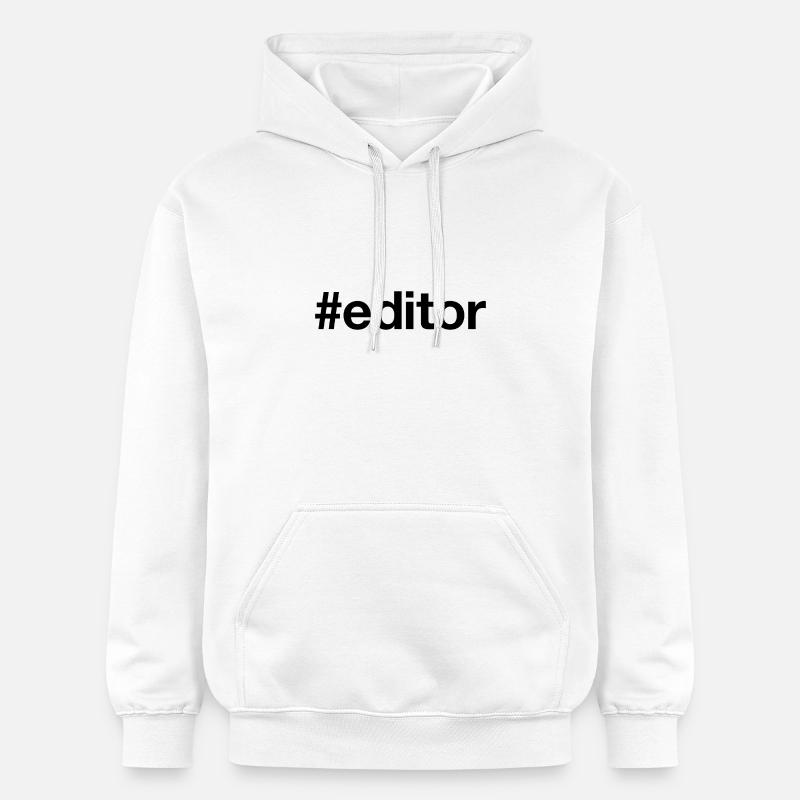 EDITOR - Sweat à capuche Softstyle® Gildan Unisexe - blanc